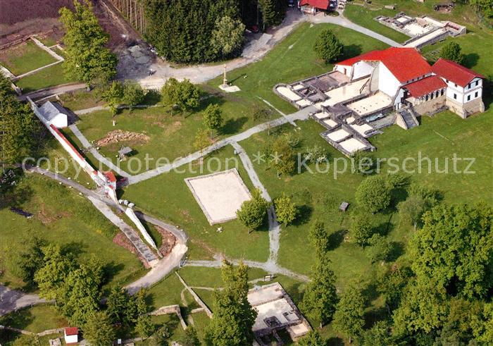 Stein Hechingen Roemisches Freilichtmuseum Fliegeraufnahme