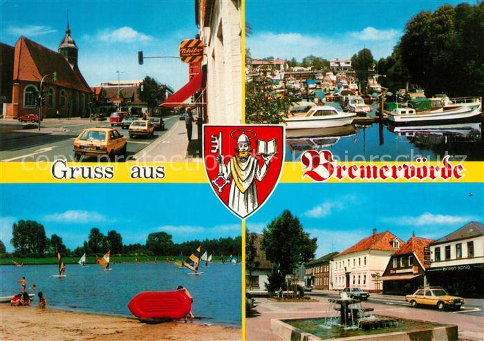 Bremervoerde Kirche Bootshafen Strand Marktbrunnen