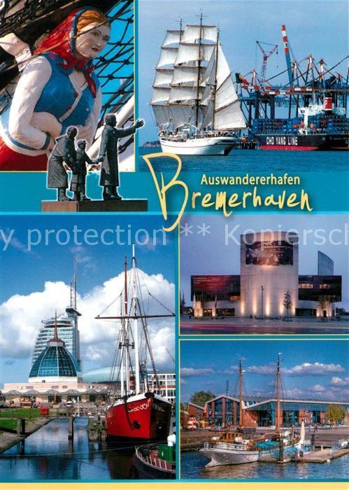 Bremerhaven Die Auswanderer Segelschiff Hafen