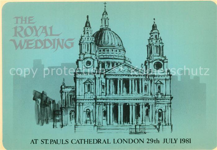London St Pauls Cathedral Zeichnung
