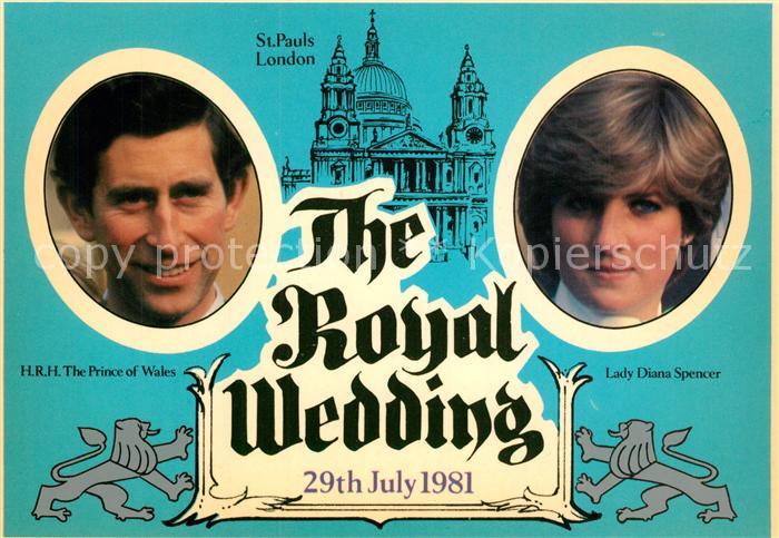 London St Pauls Cathedral The Royal Wedding The Prince of Wales and Lady Diana S