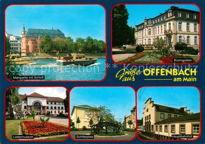 Offenbach Main Schloss Mainpartie Buesingpalais Ledermuseum Schillerplatz Hauptb