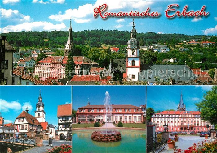 Erbach Odenwald Panorama Schloss Kirche