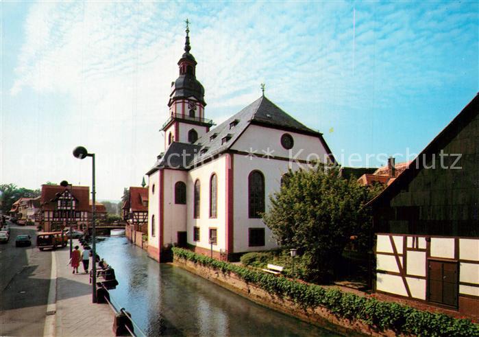 Erbach Odenwald Muemling mit ev Stadtkirche