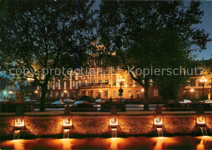 Erbach Odenwald Abendstimmung an der Muemling Graefl Schloss