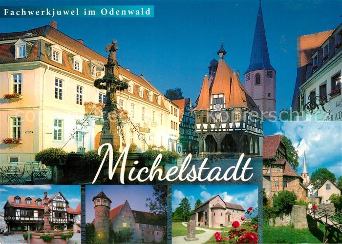 Michelstadt Fachwerkbauten Teilansichten Schloss Kirche