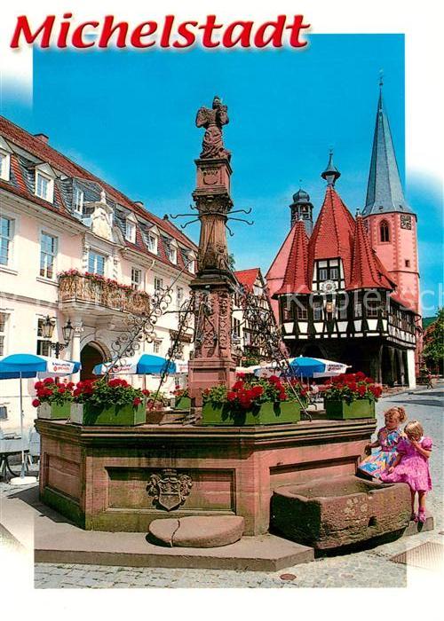 Michelstadt Marktbrunnen Altes Rathaus