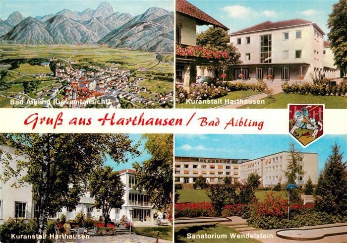 Harthausen Bad Aibling Fliegeraufnahme Kuranstalt Sanatorium Wendelstein