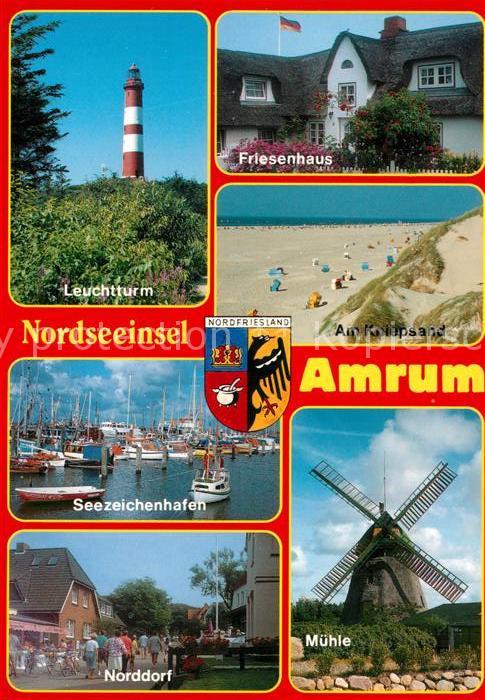 Amrum Leuchtturm Friesenhaus Seezeichenhafen Norddorf Muehle Kniepsand