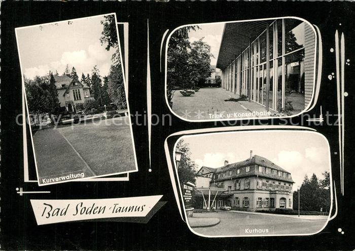 Bad Soden Taunus Kurverwaltung Trink und Konzerthalle Kurhaus
