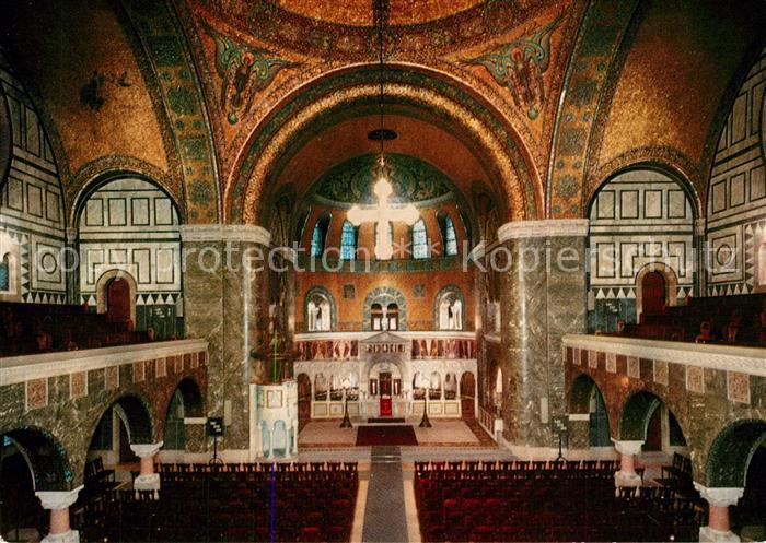 Bad Homburg Ev Erloeserkirche Inneres von der Orgelempore