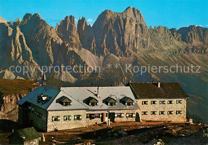 Dolomiten Schlernhaus mit Rosengarten