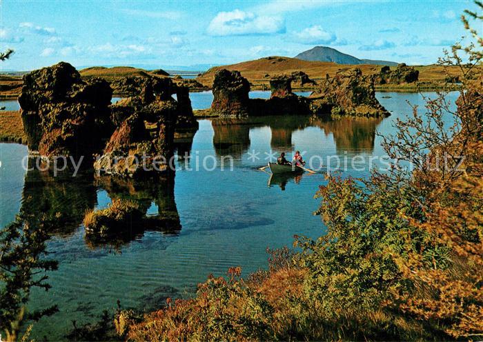 Myvatn Lavaformations at Lake Myvatn North Iceland