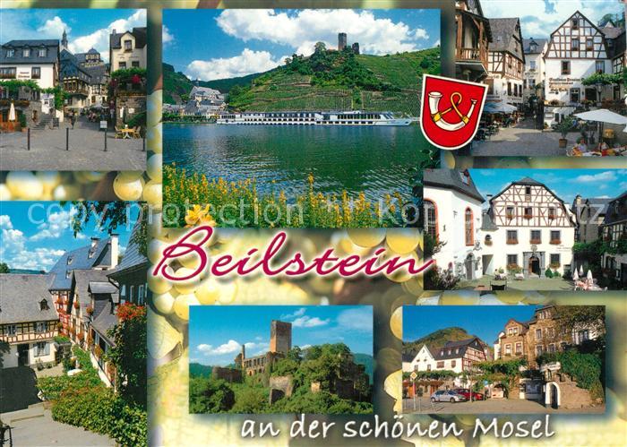 Beilstein Mosel Ortsansichten Moselpartie Burgruine