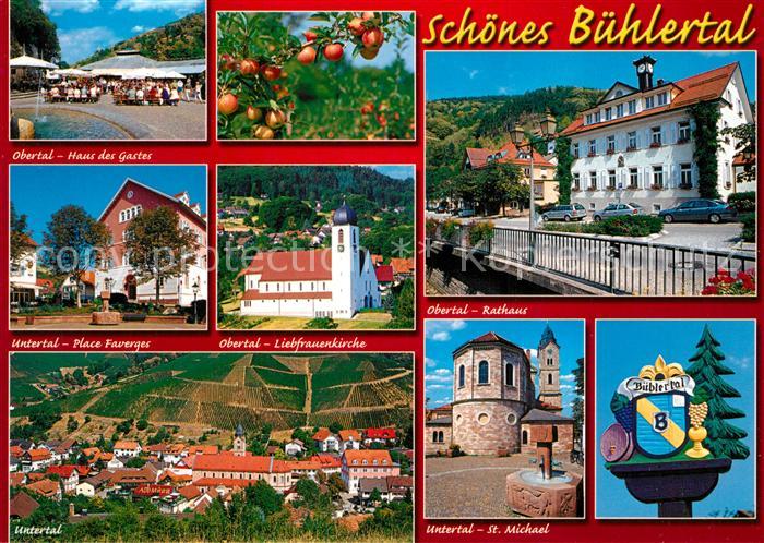 Buehlertal Haus des Gastes Place Faverges Liebfrauenkirche Rathaus Untertal St M