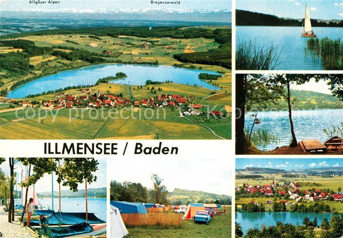 Illmensee Fliegeraufnahme Campingplatz Seepartien