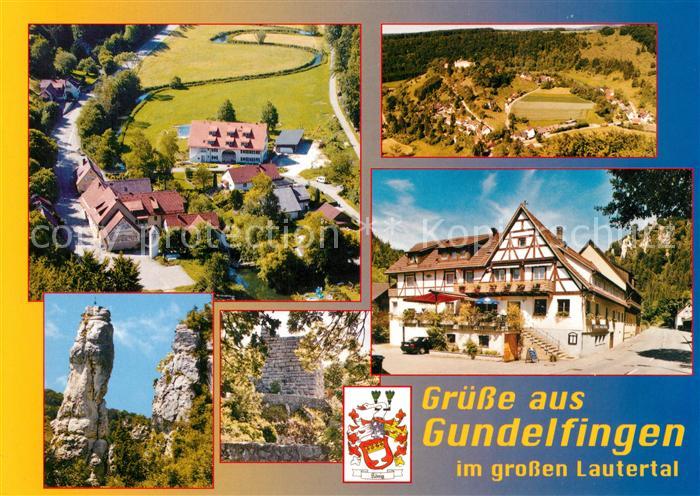 Gundelfingen Muensingen Fliegeraufnahme Steinsaeulen Gasthof