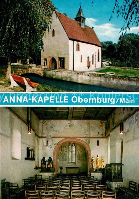 Obernburg Main Anna Kapelle Inneres mit Fresken und Plastiken