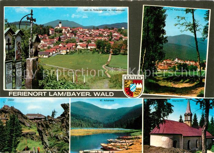 Lam Oberpfalz mit Totenbretter und Hohenbogen Osser Kl Arbersee Maria Hilf