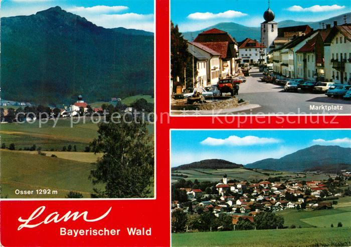 Lam Oberpfalz Osser Marktplatz Panorama