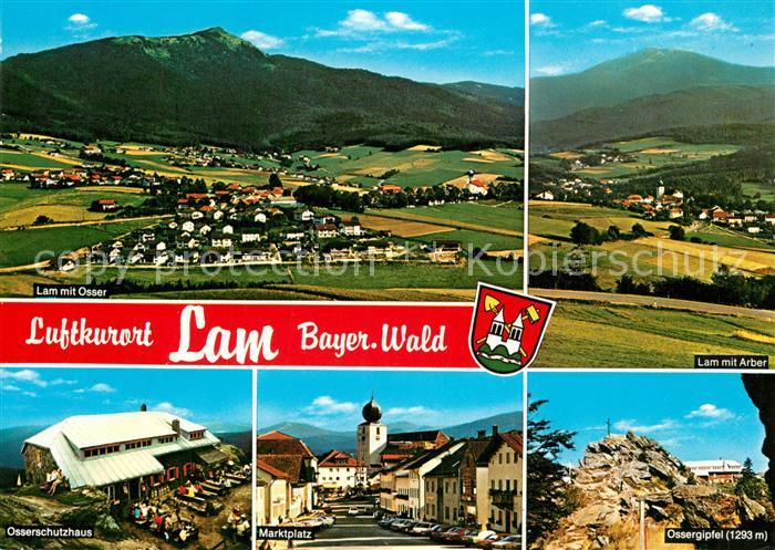 Lam Oberpfalz mit Osser und Arber Osserschutzhaus Marktplatz Ossergipfel