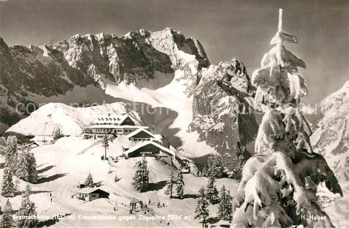 GARMISCH-PARTENKIRCHEN Bayern Kreuzeckhaus Kreuzeckbahn Zugspitze