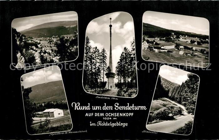 Warmensteinach Sendeturm Loechleintal Jugendherberge