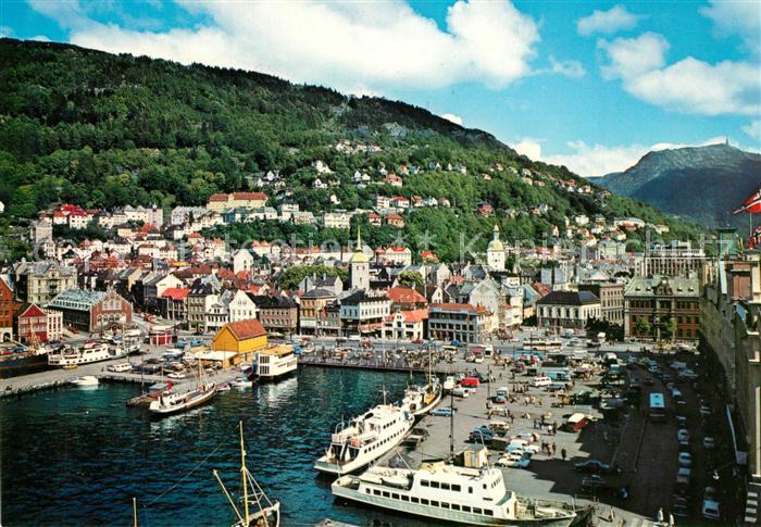 Bergen Norwegen Vaegen Strandkaien