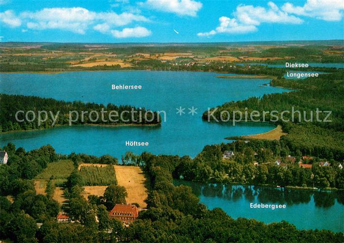 Dieksee Fliegeraufnahme Langensee Edebergsee Hoeftsee