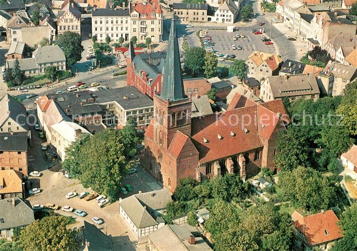 Bergen Ruegen St. Marienkirche Fliegeraufnahme