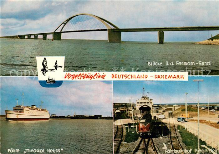 Puttgarden Faehrbahnhof Bruecke Faehre Theodor Heuss