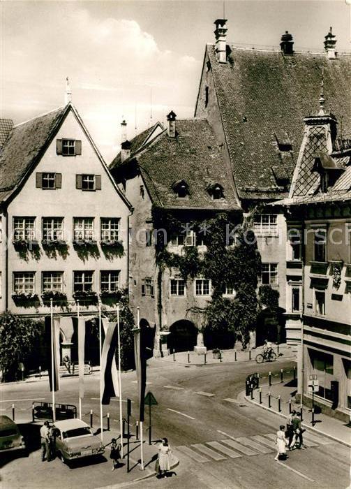 Isny Allgaeu Rathaus Stadtapotheke Marktplatz