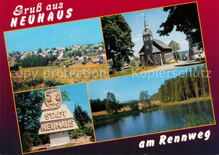 Neuhaus Rennweg Stadtkirche Stadtwappen Wulstteich