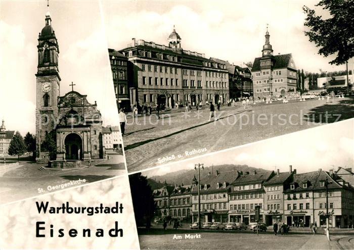 Eisenach Thueringen St. Georgenkirche Schloss Rathaus
