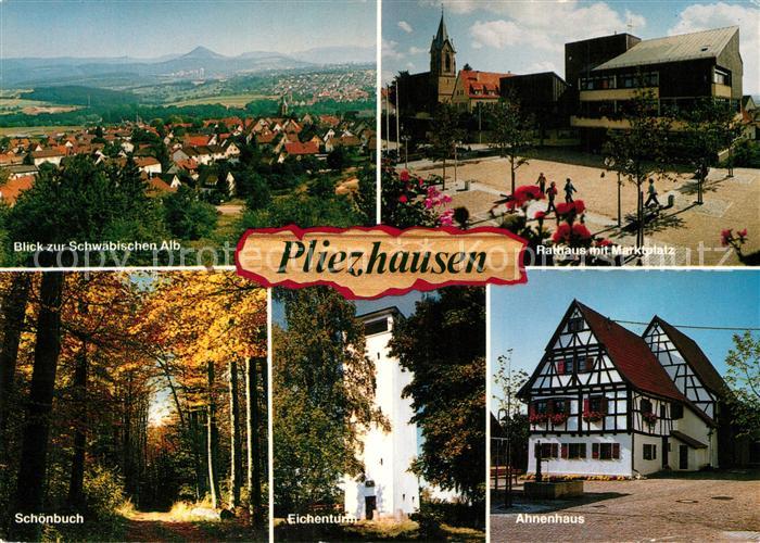 Pliezhausen Rathaus Marktplatz Schoenbuch
