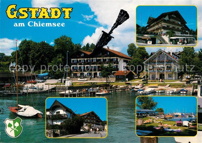Gstadt Chiemsee Bootshafen Camping Anlegestelle