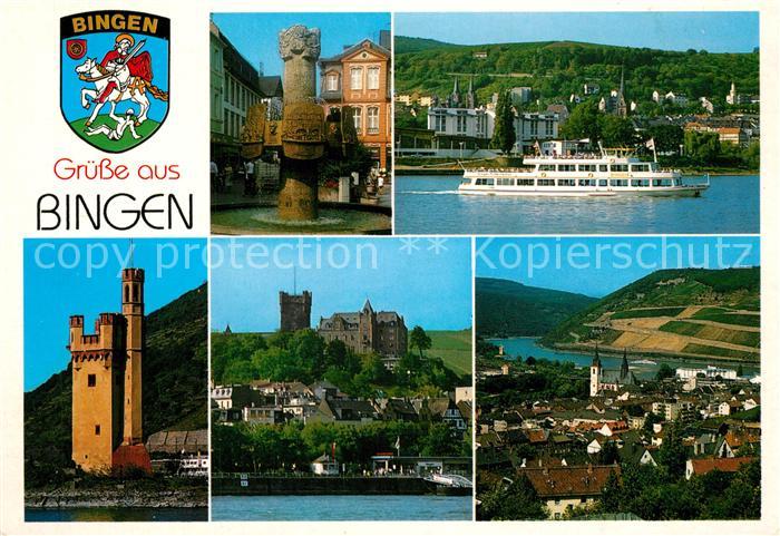 Bingen Rhein Schloss Schiff