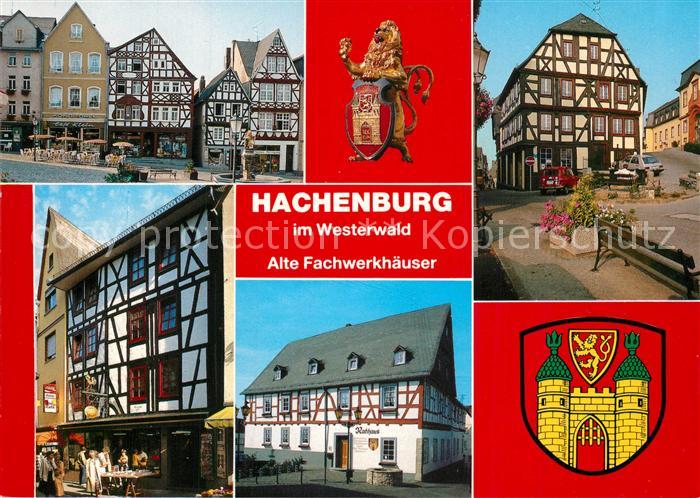 Hachenburg Westerwald Alte Fachwerkhaeuser