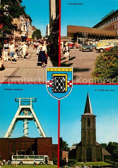 Bochum St. Peter Paul Bergbau-Museum Fussgaengerzone Hauptbahnhof