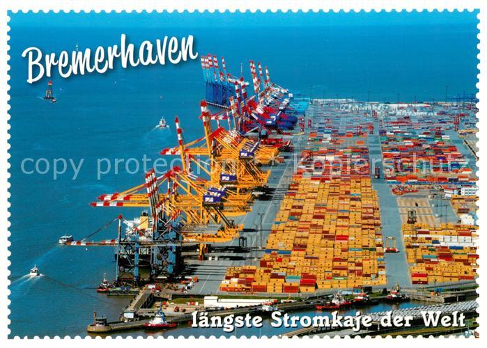 Bremerhaven Fliegeraufnahme Stromkaje