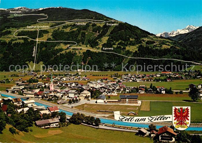 Zell Ziller Tirol Fliegeraufnahme Grindlalm