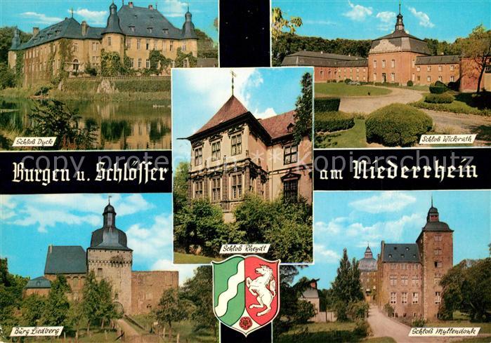 Korschenbroich Schloss Dyck Burg Liedberg Schloss Myllendonk