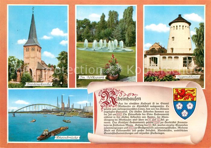 Rheinhausen Duisburg Jugendheim Friedenskirche Rheinbruecke