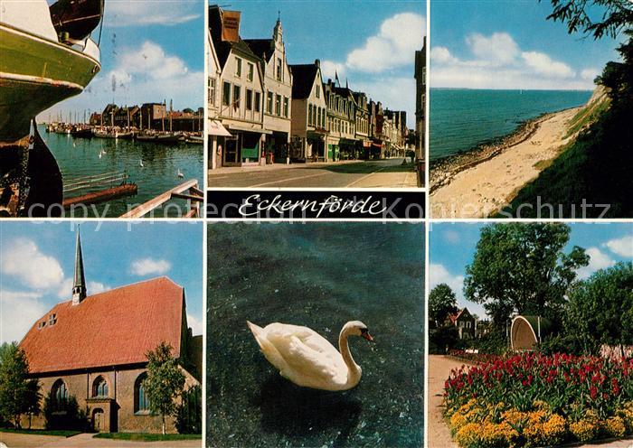 Eckernfoerde Kirche Hafen