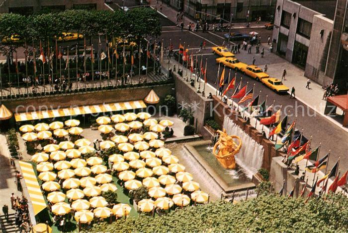 New York City Outdoor Promenade Cafe Rockfeller Center
