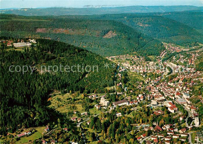 Wildbad Schwarzwald Fliegeraufnahme Sommerberg
