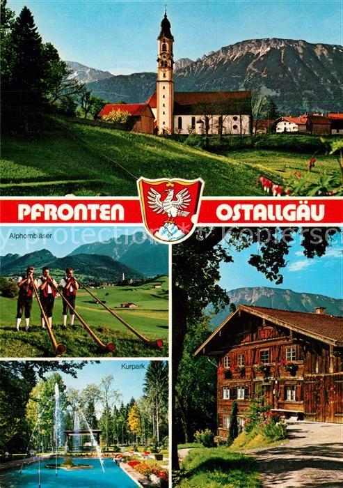 Pfronten Ostallgaeu Bayern Alphornblaeser Kurpark