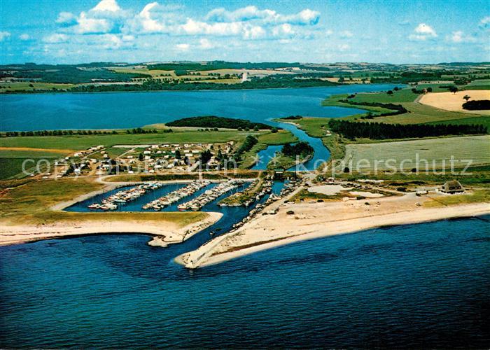 Hohwacht Ostseebad Jachthafen Lippe Binnensee Kossaumuendung Fliegeraufnahme