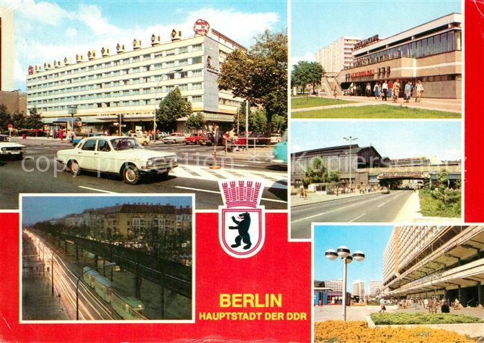 Berlin Interhotel Unter den Linden Schoenhauser Allee Jugendclub Greifswalder St