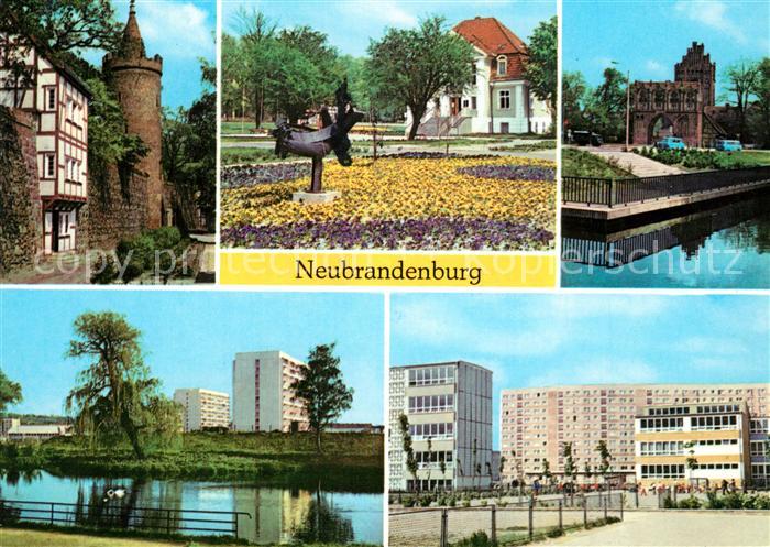 Neubrandenburg Wiekhaus Moenchenturm Erich-Weinert- und Friedrich-Wolf-Oberschul